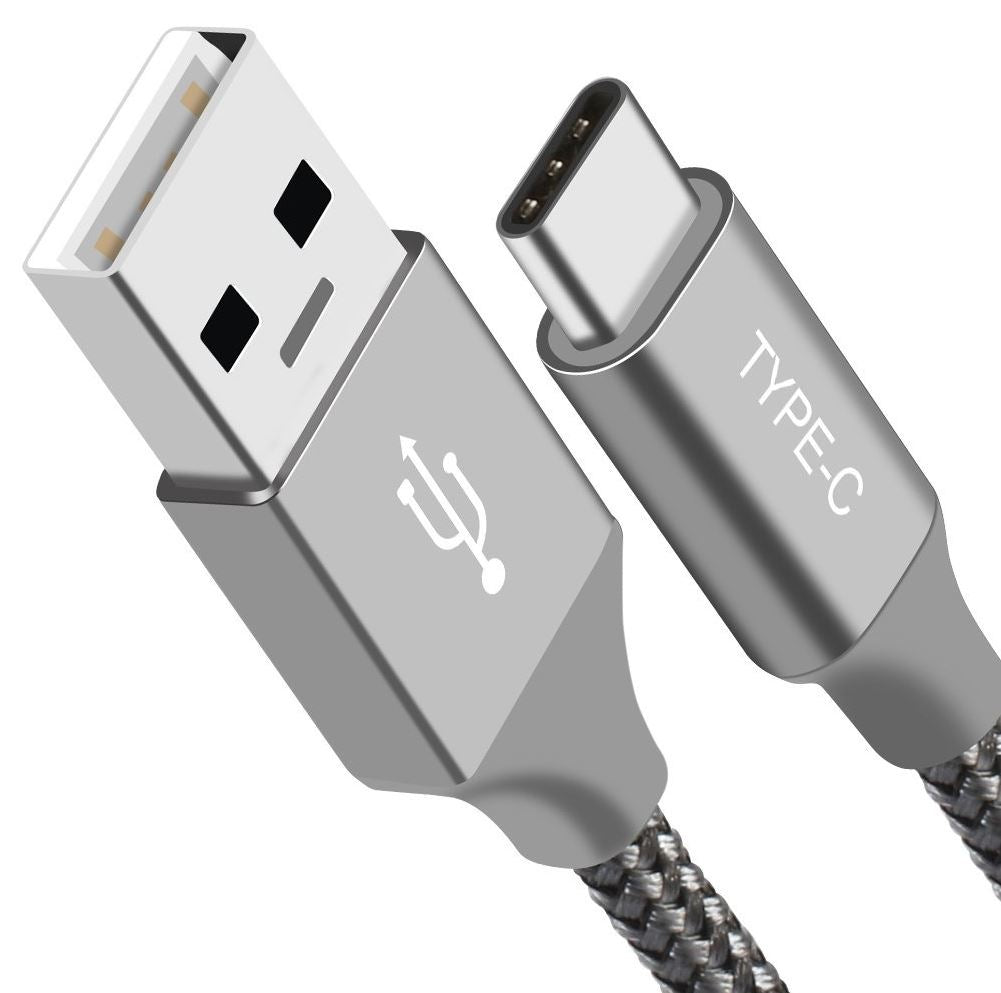 Astrotek 1m USB-C Type-C Data Sync Charger Cable Silver Strong Braided Heavy Duty Fast Charging for Samsung Galaxy Note S8 Plus LG Google Macbook Astrotek 1m USB-C Type-C Data Sync Charger Cable Silver Strong Braided Heavy Duty Fast Charging for Samsung Galaxy Note S8 Plus LG Google Macbook